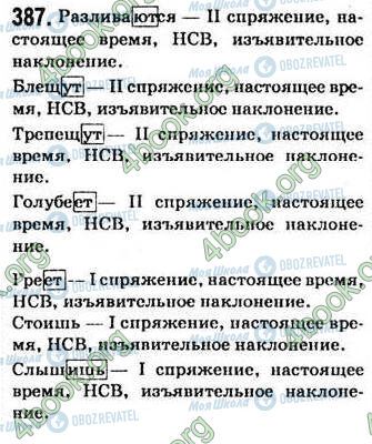 ГДЗ Російська мова 7 клас сторінка 387